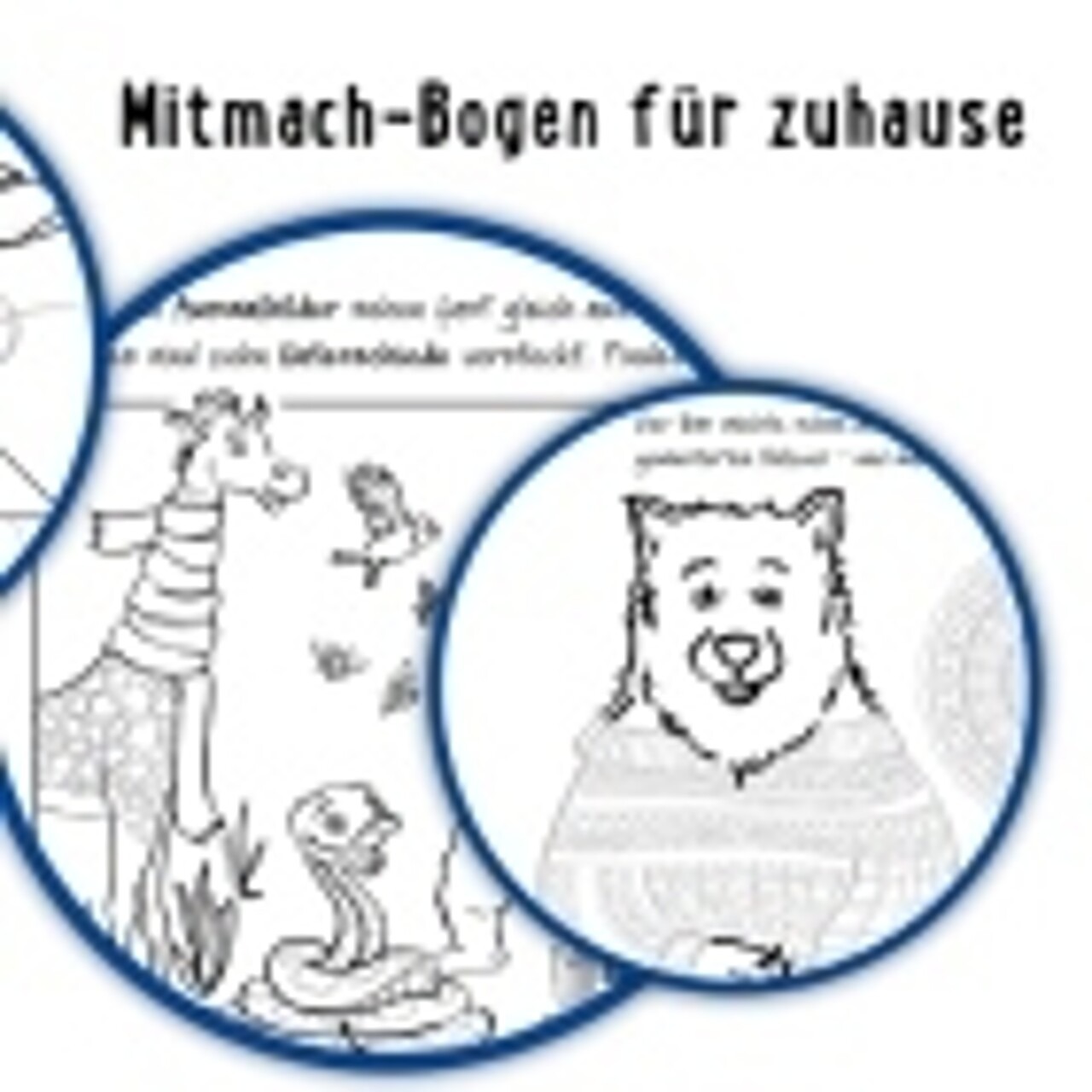 Ausschnitte des Mitmach-Bogens