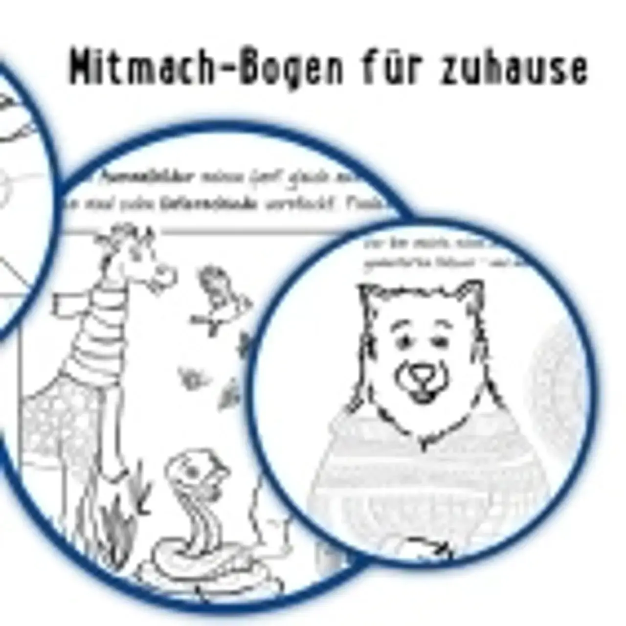 Ausschnitte des Mitmach-Bogens