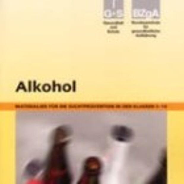 Titelblatt einer BZgA-Broschüre über das Thema Suchtprävention im Unterricht