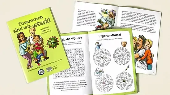 Ansicht des Corona Kinderbuchs