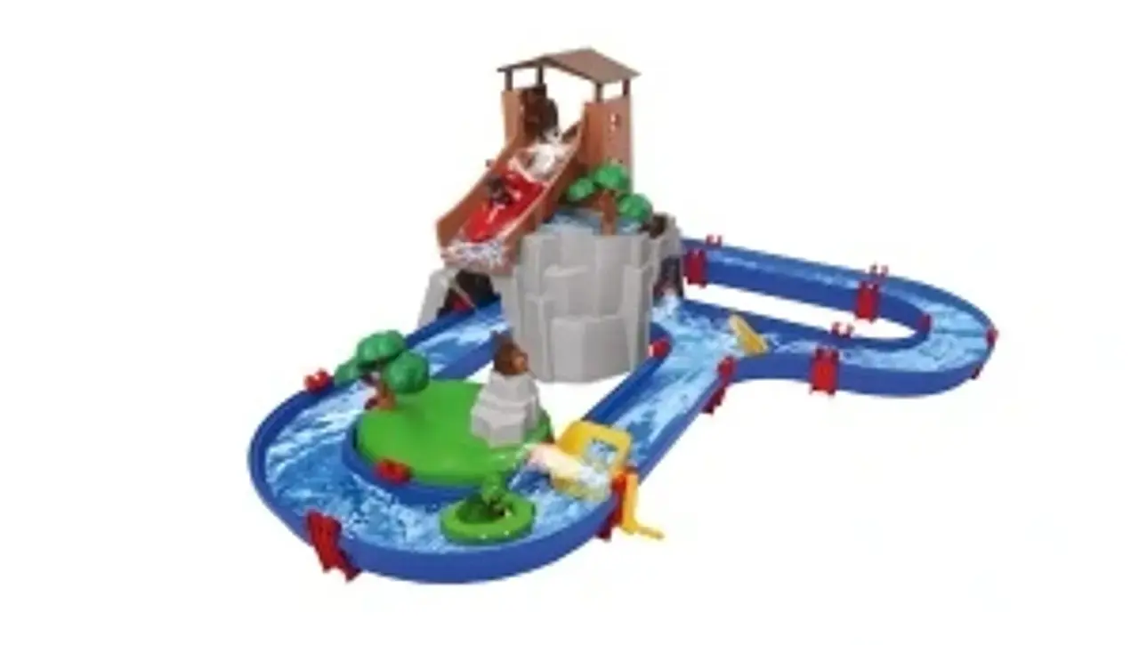 Abbildung der „AquaPlay AdventureLand“, einer Wasserbahn für Kinder