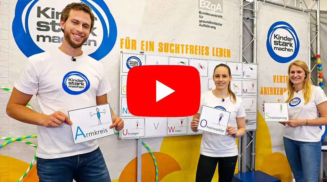 Bild des Videodrehs mit rotem Button darauf