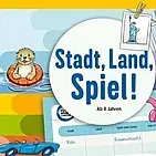  „Stadt, Land, Spiel“ steht auf dem farbenfrohen Cover des Spieleblocks.
