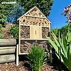 Bild eines freistehenden Insektenhotels