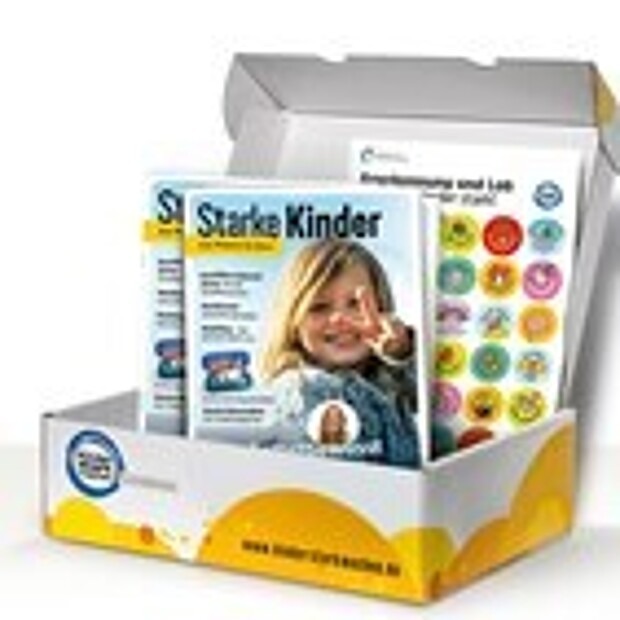 Geöffnete Elternabend-Box mit Inhalt