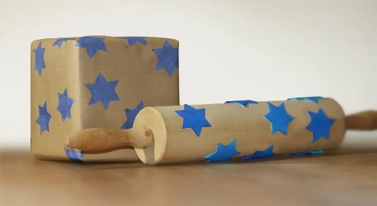 Nudelholz als Rundstempel Nudelholz als Rundstempel