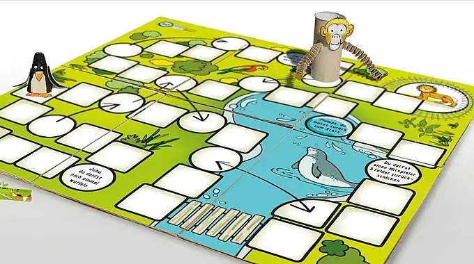 Anischt Spielplan mit Spielfiguren