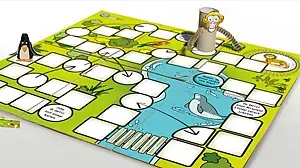 Anischt Spielplan mit Spielfiguren