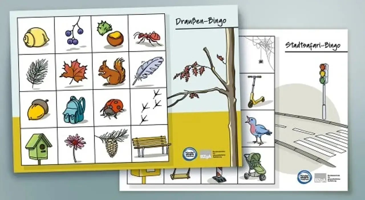 © Ina Kerckhoff Abbildung der beiden Bingo Varianten für Draußen und und für die Stadt
