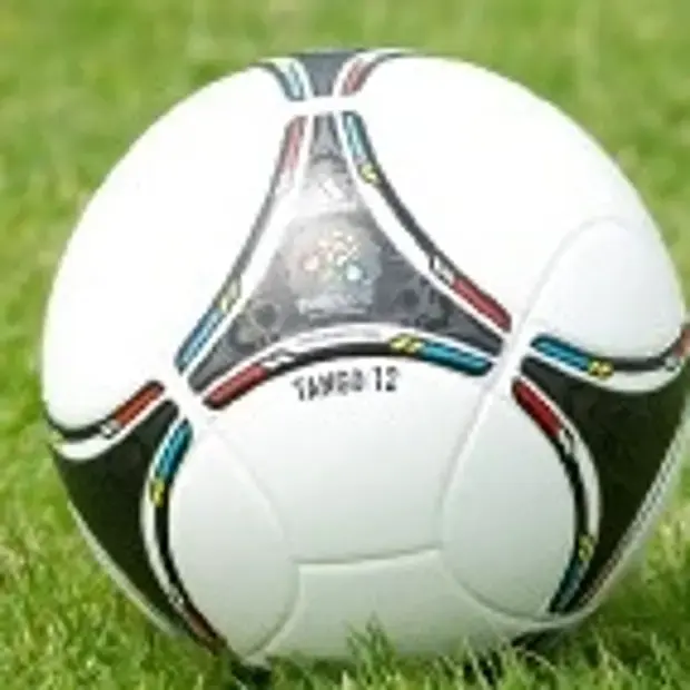 Ein Fußball auf Rasen