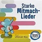 Das Cover der Kinderlieder-CD mit einem tanzenden Elefant.