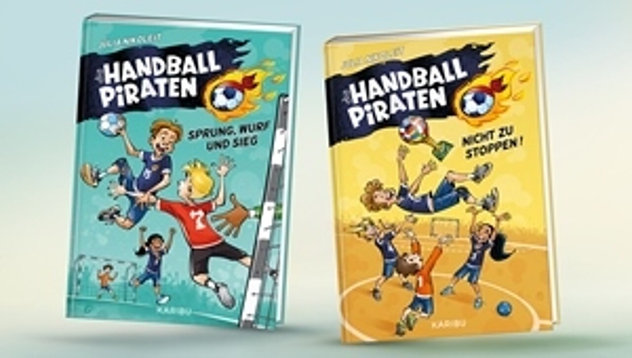 Band 1 und 2 der Handball-Piraten