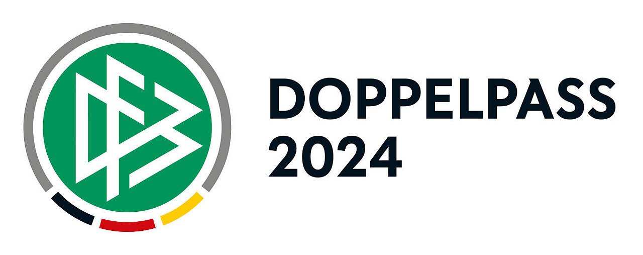 Logo der DFB-Initiative „DFB-DOPPELPASS 2024“