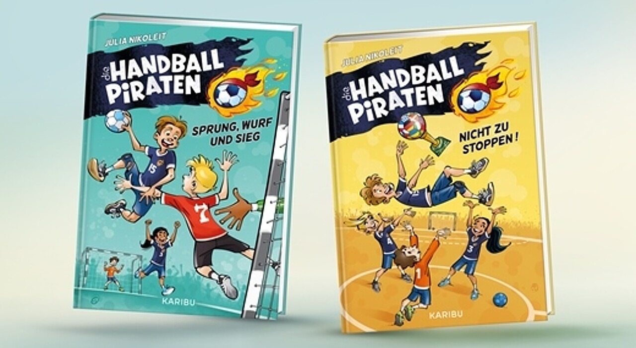 Band 1 und 2 der Handball-Piraten