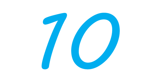 Zahl des Monats September Ziffer 10