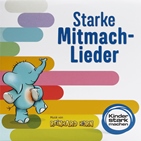 Das Cover der Kinderlieder-CD mit einem tanzenden Elefant.