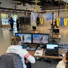 Videodreh in der Sporthalle der TG