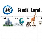 Ausschnit des „Stadt – Land – Tier“-Spielblocks